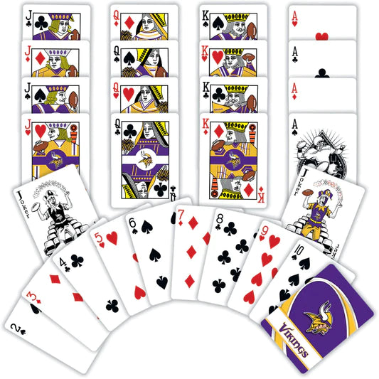 Minnesota Vikings Playing Cards - 54 Card Deck by Masterpieces