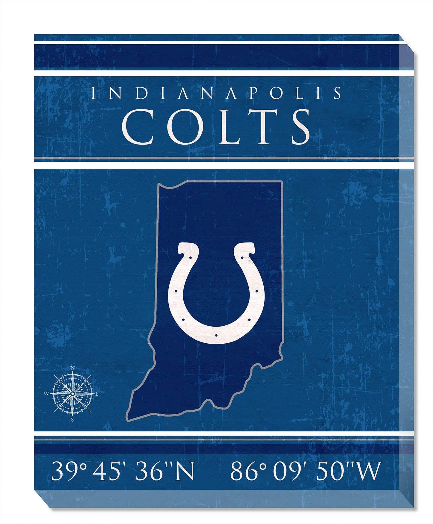Indianapolis Colts 16" x 20" Canvas Sign by Fan Creations