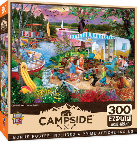 Campside - Leisure Lake 300 Piece EZ-Grip Jigsaw Puzzle by Masterpieces
