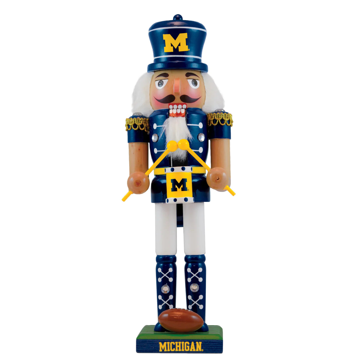 Michigan Wolverines Collectible 12" Wooden Nutcracker by Masterpieces