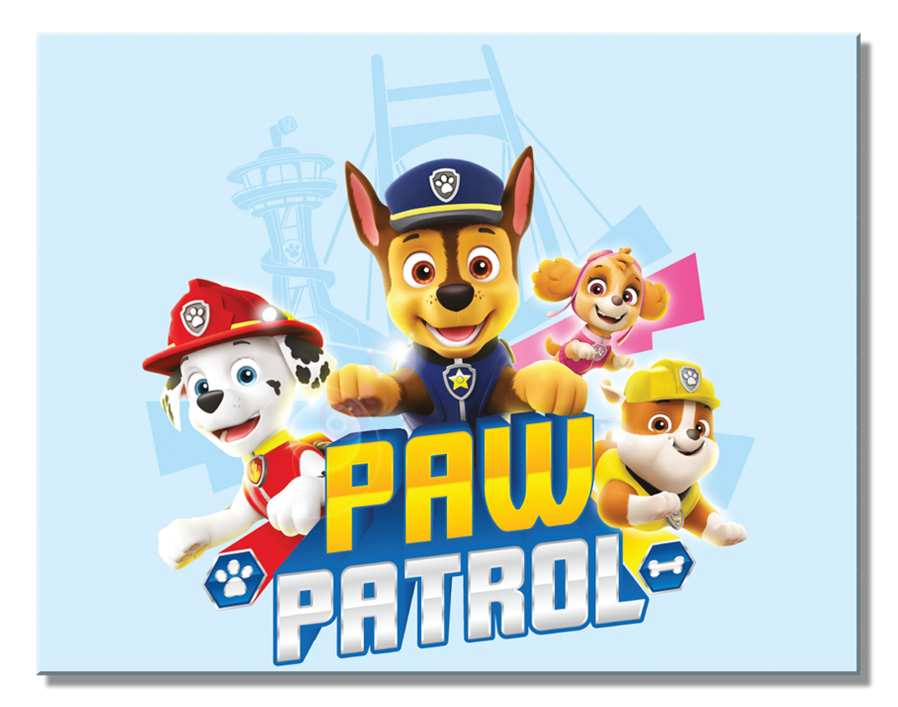 Paw Patrol 16" x 12.5" Metal Tin Sign - 2785