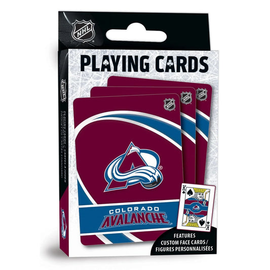 Colorado Avalanche Playing Cards - 54 Card Deck by Masterpieces