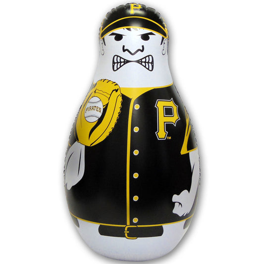 Pittsburgh Pirates 40" MLB inflatable Tackle Buddy punching bag for kids with bounce-back sand-weighted base