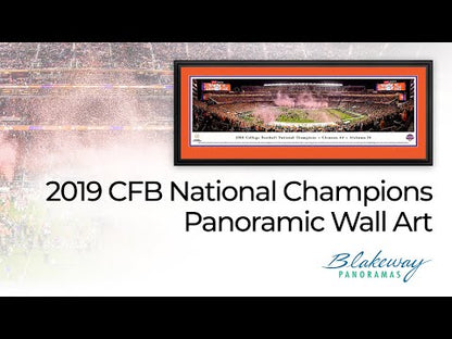 2019 College Football Playoff National Championship Celebration Panoramic Poster - Clemson Tigers by Blakeway Panoramas