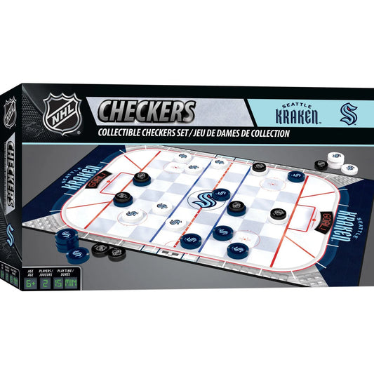 Seattle Kraken Checkers Board Game by Masterpieces