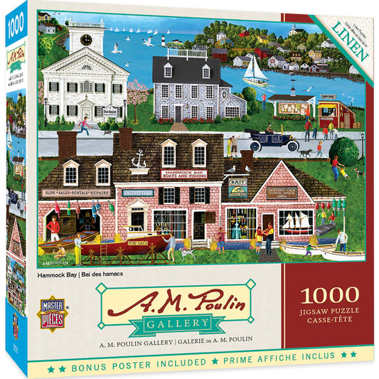 AM Poulin - Hammock Bay 1000 Piece Jigsaw Puzzle by Masterpieces