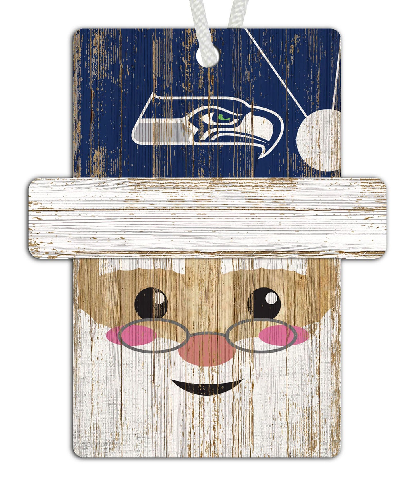 Seattle Seahawks Santa Ornament by Fan Creations