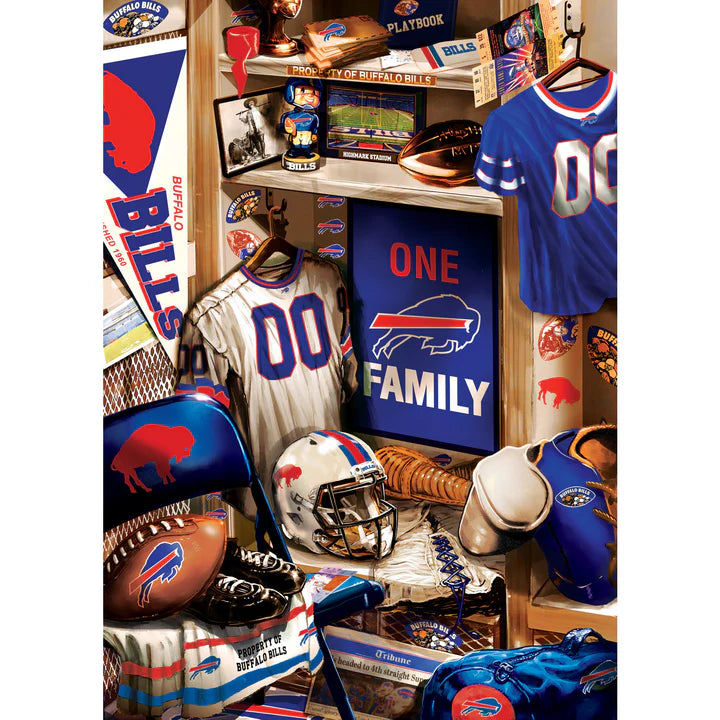 Buffalo Bills - Locker Room 500 Piece Jigsaw Puzzle by Masterpieces