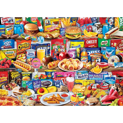 Flashbacks - Kids Favorite Foods 1000 Piece Jigsaw Puzzle by Masterpieces