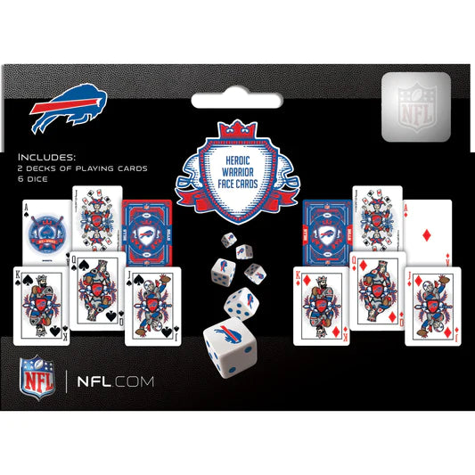 Buffalo Bills - 2-Pack Playing Cards & Dice Set by Masterpieces