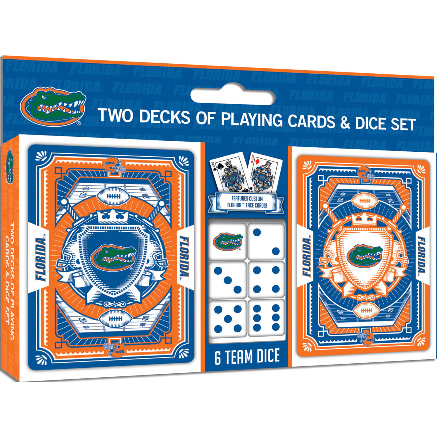 Florida Gators - 2-Pack Playing Cards & Dice Set by Masterpieces