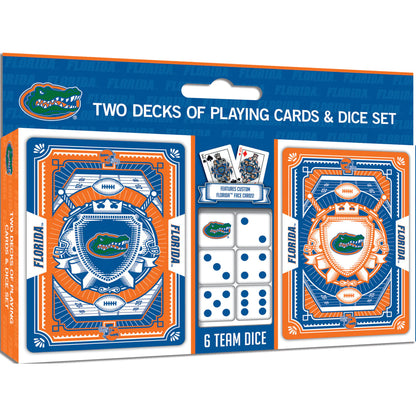 Florida Gators - 2-Pack Playing Cards & Dice Set by Masterpieces