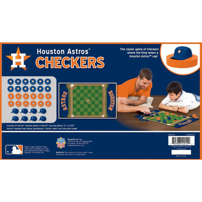 Houston Astros Checkers Board Game by Masterpieces