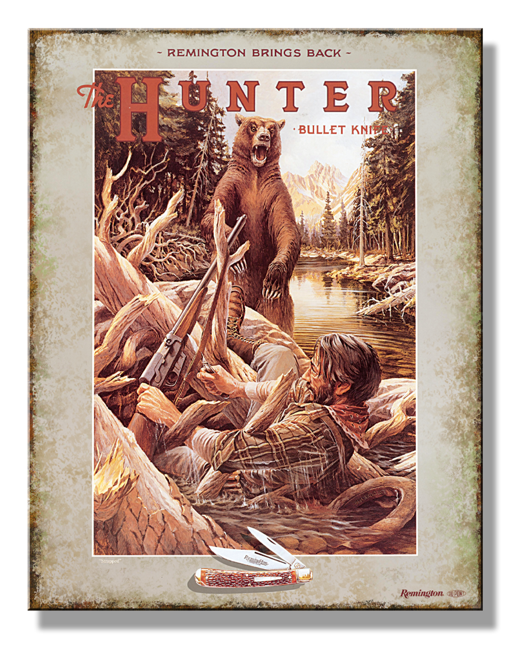 Remington-BK Bear 12.5" x 16" Metal Tin Sign - 2828