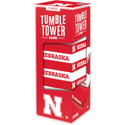 Nebraska Cornhuskers Wood Tumble Tower Game by Masterpieces