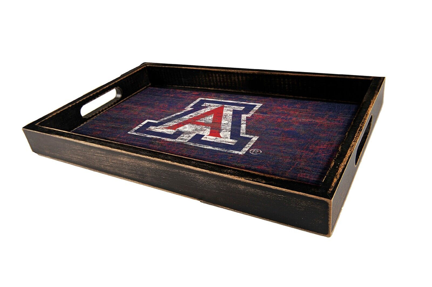 Arizona Wildcats 9" x 15" Team Distressed Logo Serving Tray by Fan Creations