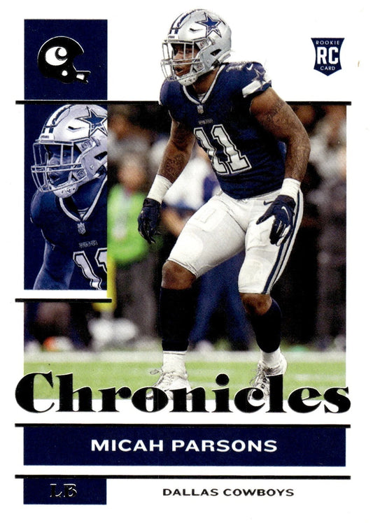 2021 Panini Chronicles #28 Micah Parsons RC - Cowboys Football Card