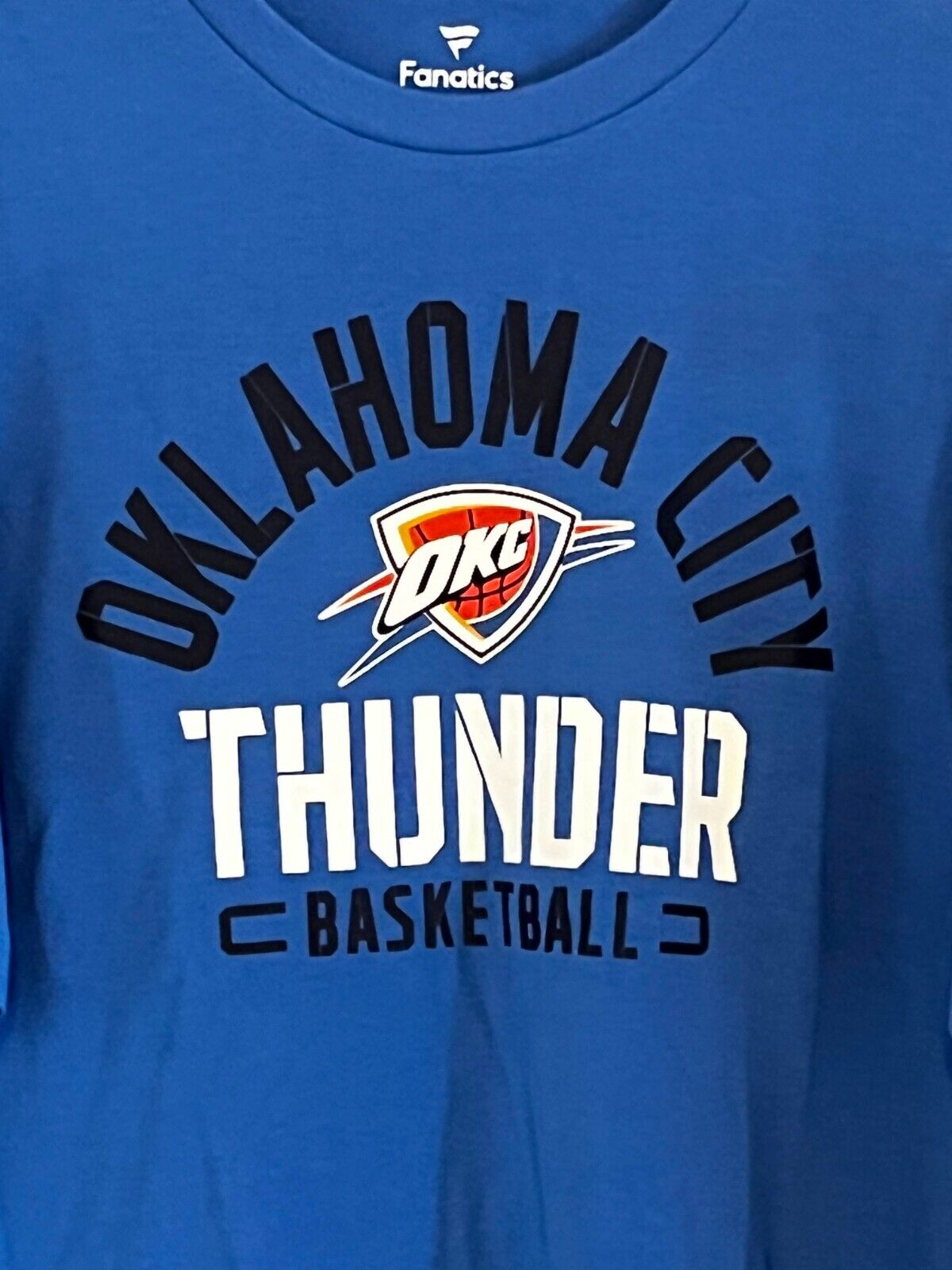 Men's Oklahoma City Thunder {Brand New} Blue Short Sleeve T-shirt by Fanatics - Size XL