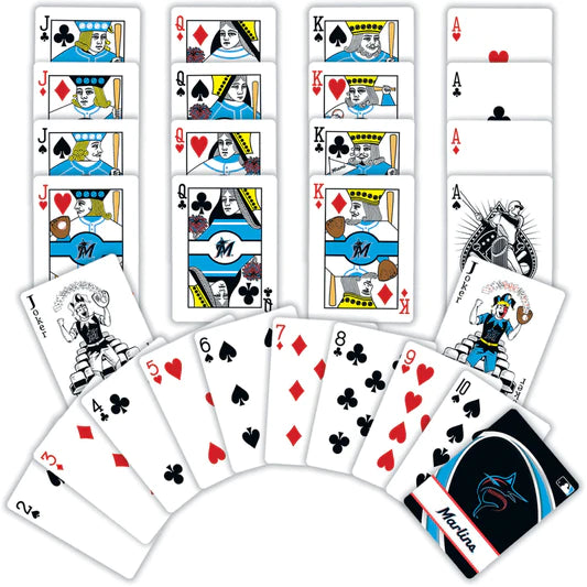 Miami Marlins Playing Cards by Masterpieces
