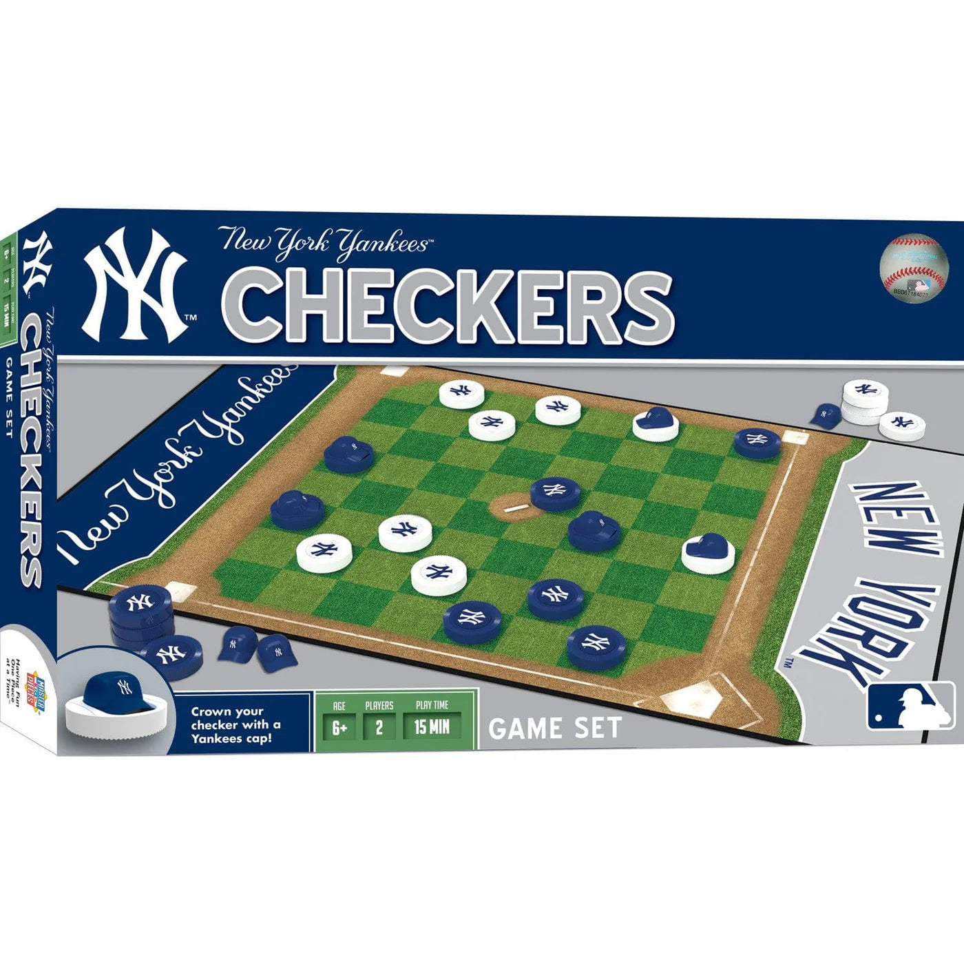 New York Yankees Checkers Board Game by Masterpieces