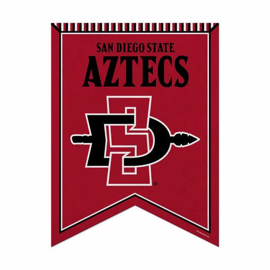 San Diego State Aztecs NCAA Rafter Felt Pennant featuring bold team colors and graphics by Rico Industries, 18" x 24"