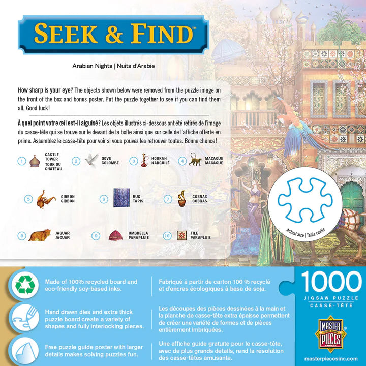 Seek & Find - Arabian Nights 1000 Piece Jigsaw Puzzle by Masterpieces