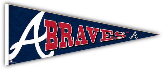 Atlanta Braves 24" Wood Pennant by Fan Creations