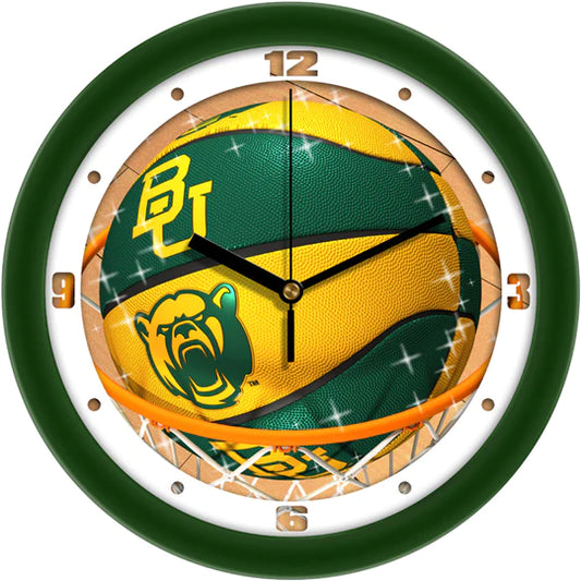 Baylor Bears Slam Dunk Basketball Design Wall Clock by Suntime