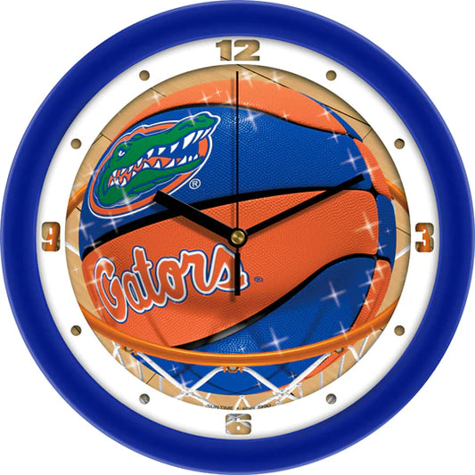 Florida Gators Slam Dunk Basketball Design Wall Clock by Suntime