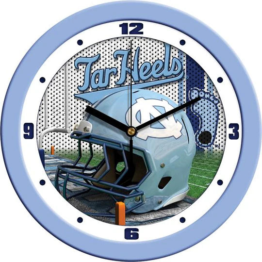 North Carolina Tar Heels 11.5" Football Helmet Design Wall Clock by Suntime