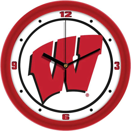 Wisconsin Badgers 11.5" Traditional Wall Clock by Suntime