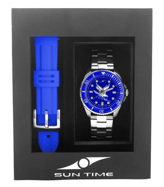 Air Force Falcons Men's Contender Watch Gift Set by Suntime
