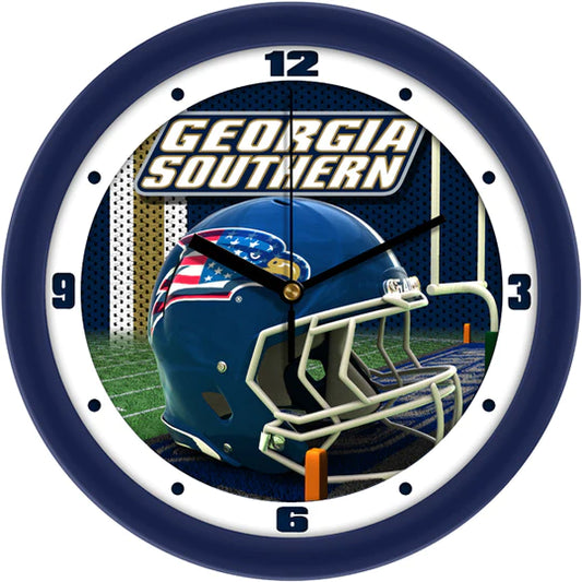 Georgia Southern Eagles 11.5" Football Helmet Design Wall Clock by Suntime