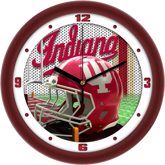 Indiana Hoosiers 11.5" Football Helmet Design Wall Clock by Suntime