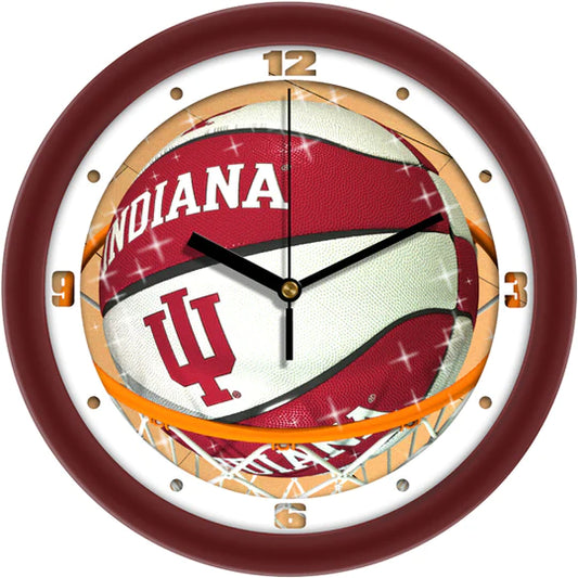 Indiana Hoosiers Slam Dunk Basketball Design Wall Clock by Suntime
