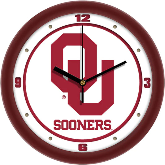 Oklahoma Sooners 11.5" Traditional Logo Wall Clock by Suntime