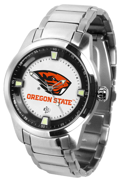 Oregon State Beavers Men's Titan Steel Watch by Suntime