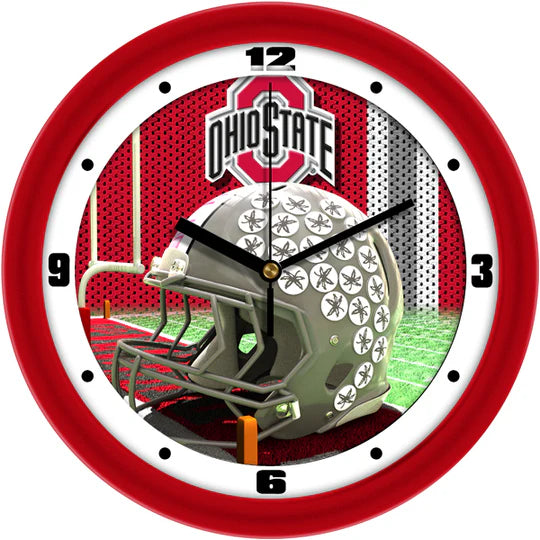 Ohio State Buckeyes 11.5" Football Helmet Design Wall Clock by Suntime