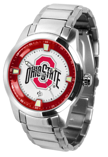 Ohio State Buckeyes Men's Titan Steel Watch by Suntime