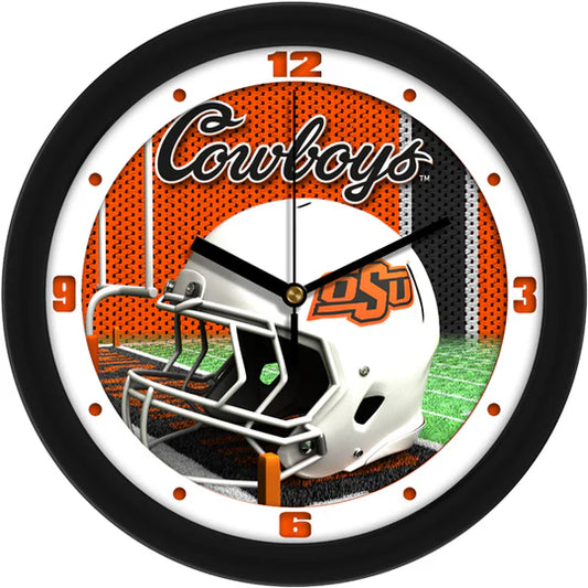 Oklahoma State Cowboys 11.5" Football Helmet Design Wall Clock by Suntime