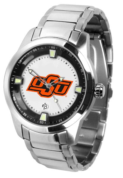 Oklahoma State Cowboys Men's Titan Steel Watch by Suntime