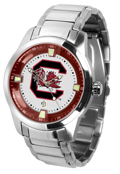 South Carolina Gamecocks Men's Titan Steel Watch by Suntime