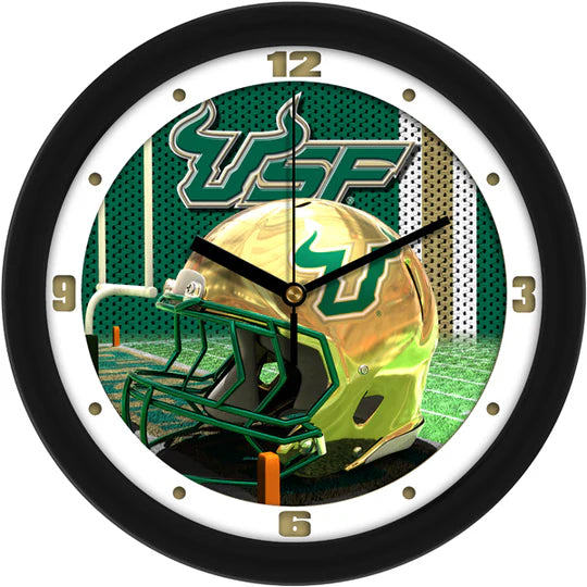 South Florida Bulls 11.5" Football Helmet Design Wall Clock by Suntime