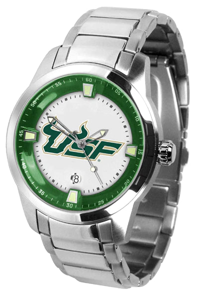 South Florida {USF} Bulls Men's Titan Steel Watch by Suntime