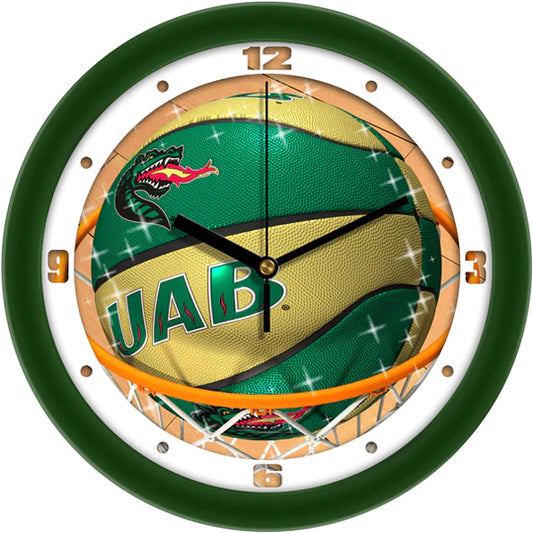 Alabama UAB Blazers Slam Dunk Basketball Design Wall Clock by Suntime