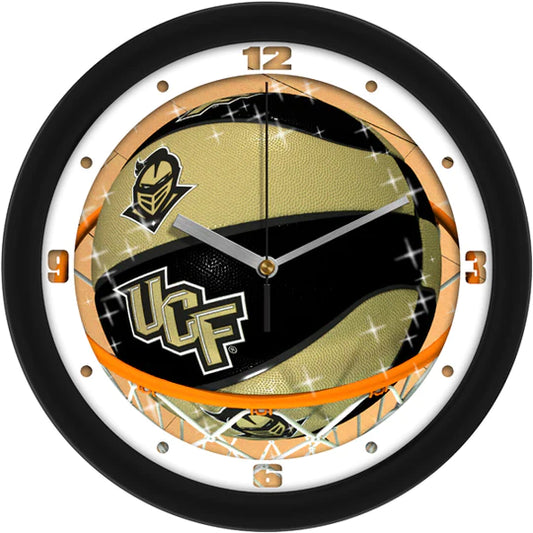 Central Florida {UCF} Knights Slam Dunk Basketball Design Wall Clock by Suntime