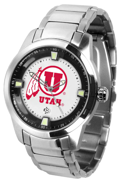 Utah Utes Men's Titan Steel Watch by Suntime