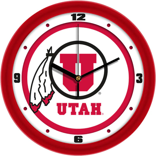 Utah Utes 11.5" Traditional Wall Clock by Suntime