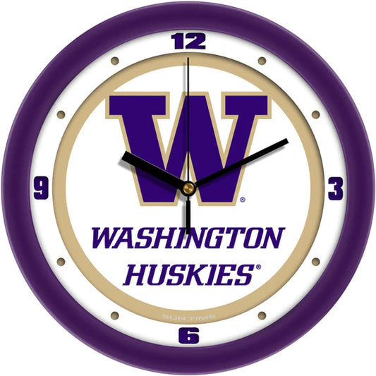 Washington Huskies 11.5" Traditional Wall Clock by Suntime