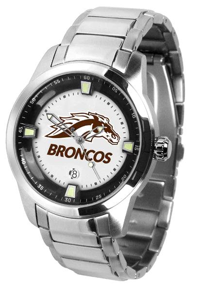 Western Michigan Broncos Men's Titan Steel Watch by Suntime